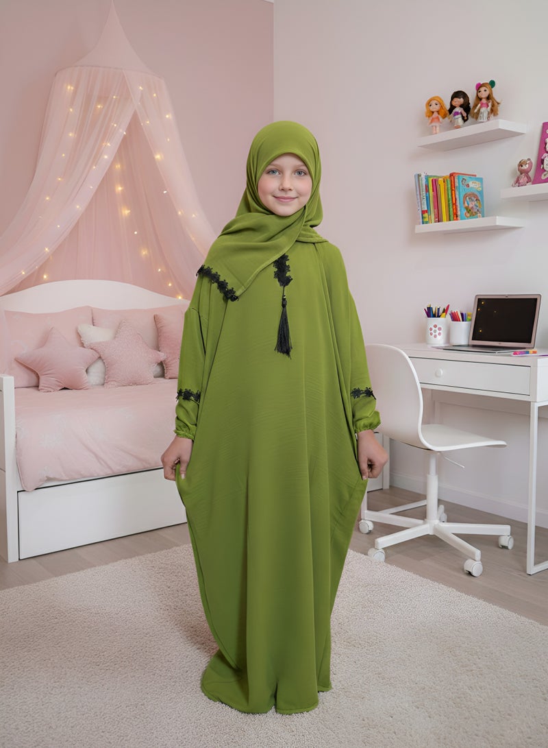 لينا فاشون شرشف صلاة اطفال بناتى مع حجاب متصل - Image 2